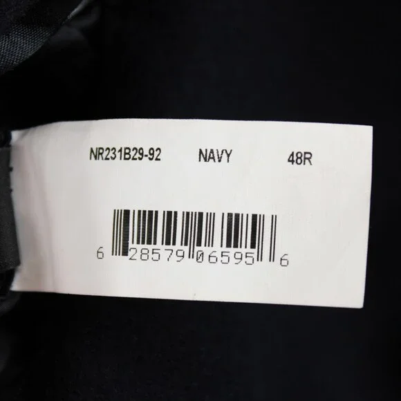 Cardinal of Canada NWT Top Coat Size 48R in Solid Navy Blue 100% Cashmere